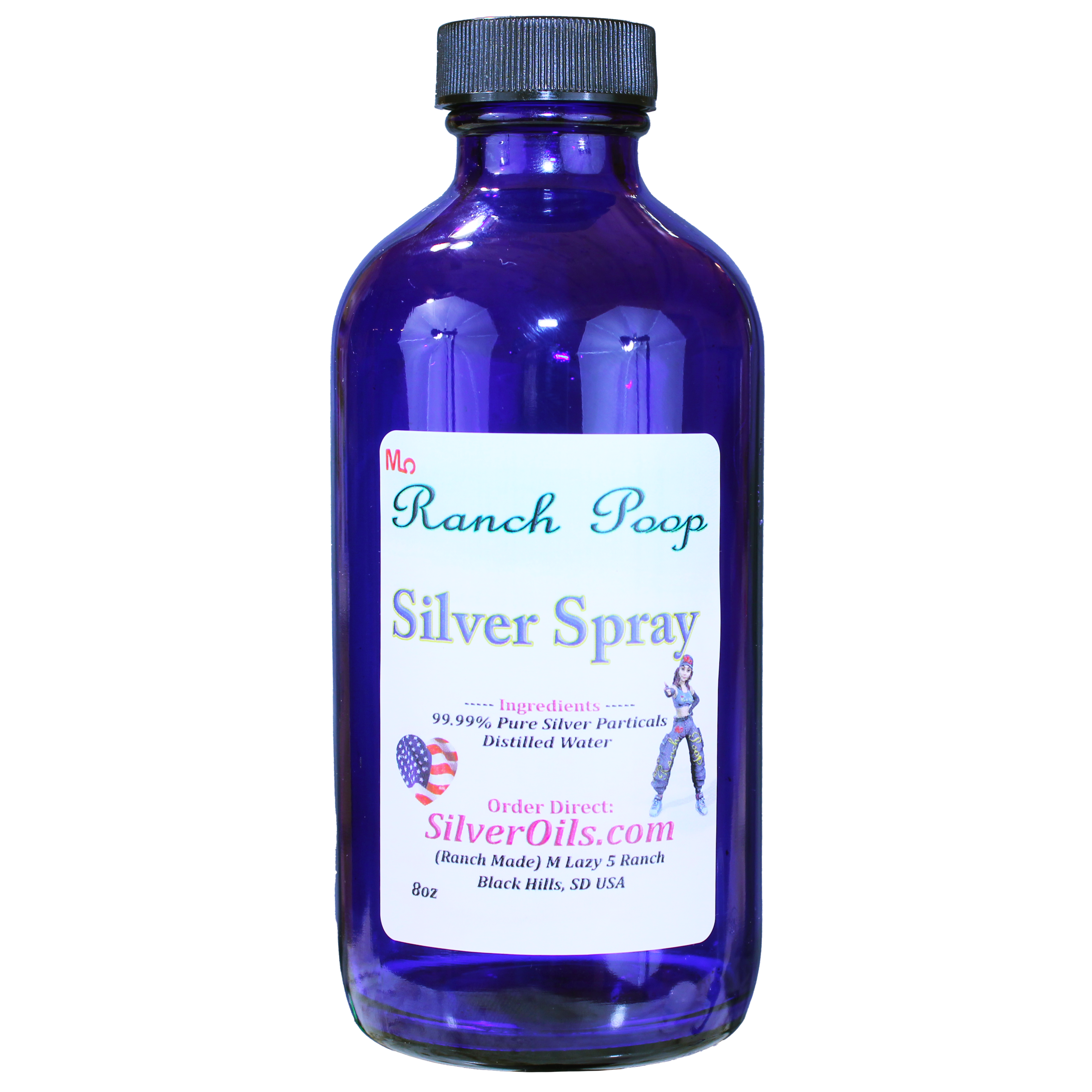 Ranch Poop Silver Particles Refill – 8 oz Bottle