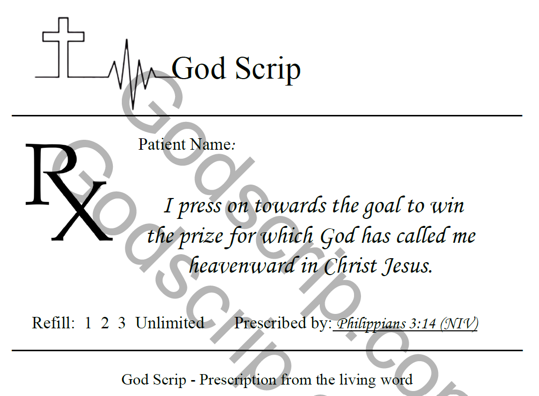 PHILIPPIANS 3:14 (NIV)