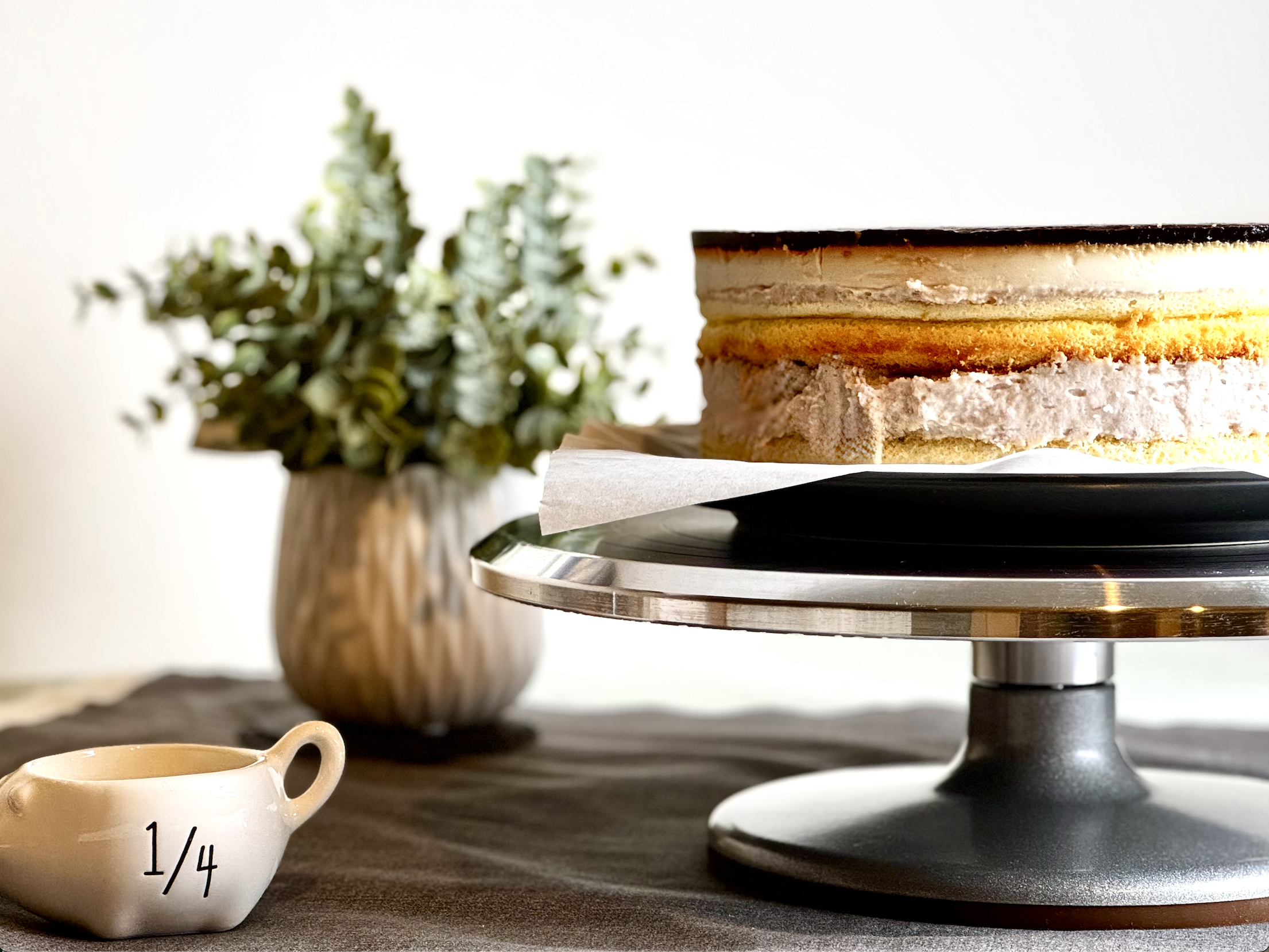 Crystal Panna Cotta Taro Cake