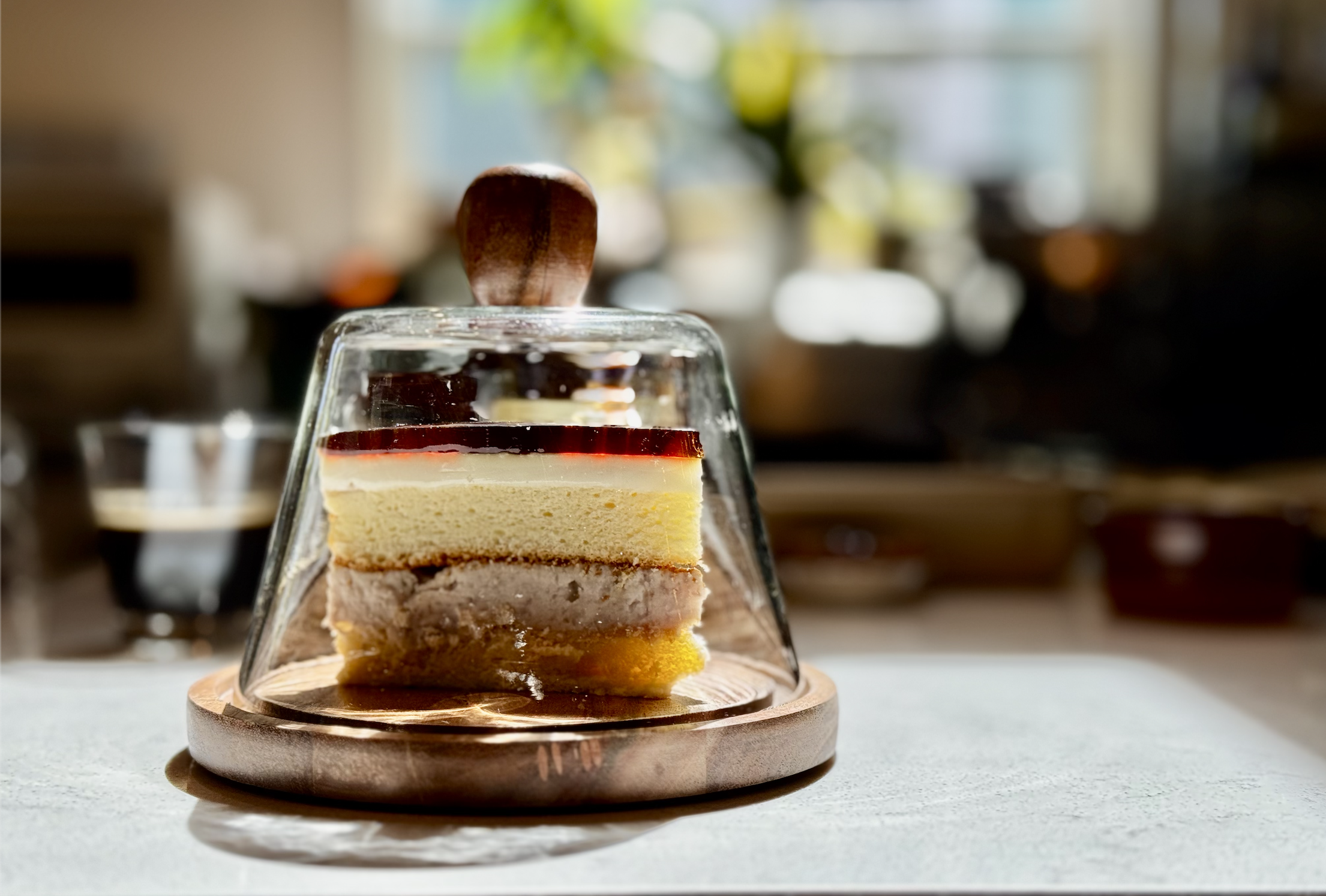 Crystal Panna Cotta Taro Cake 