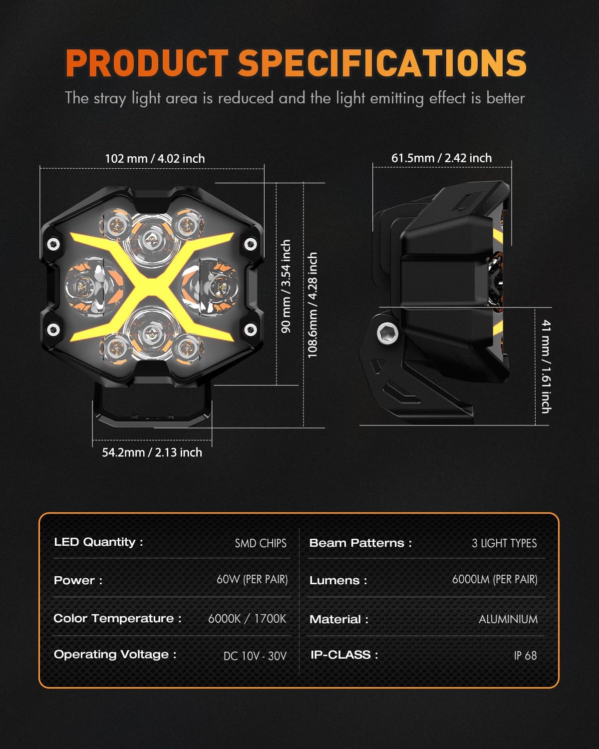 Pods X Series 4 Pulgadas
