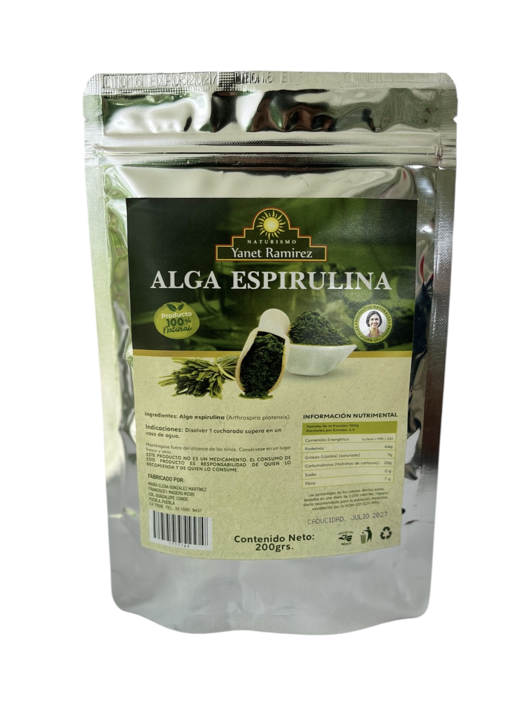 ALGA ESPIRULINA GRANDE