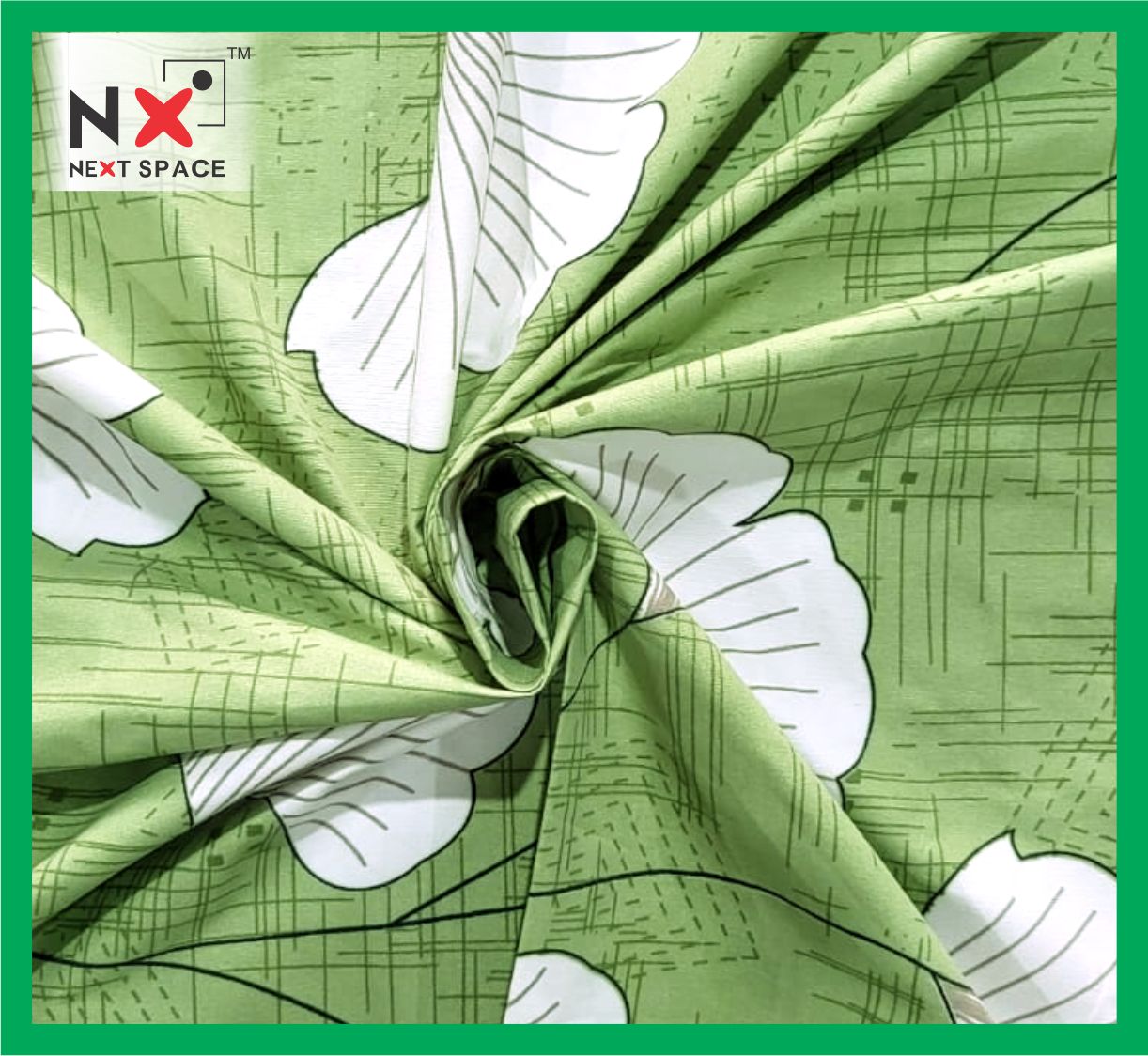 Next Space - Soft Cotton Feel Bed Sheet with Pillow Covers - NX 906 - Cotton Wings