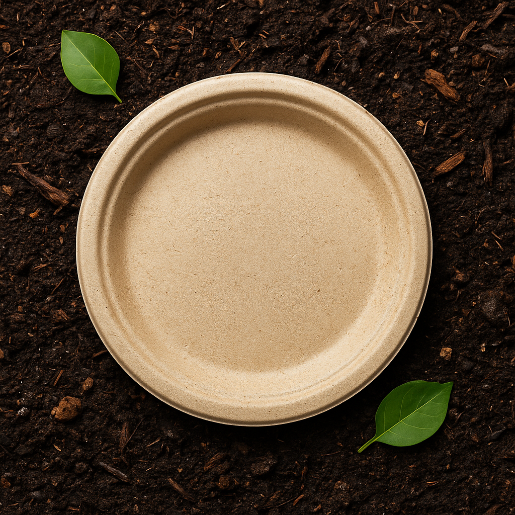 Round Biodegradable Plates