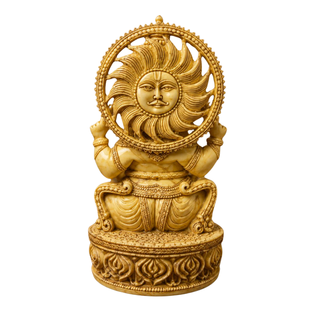 Divine Blessings Ganesha Idol – Premium Marble Finish Decorative Statue | Luxury Home Décor & Gift