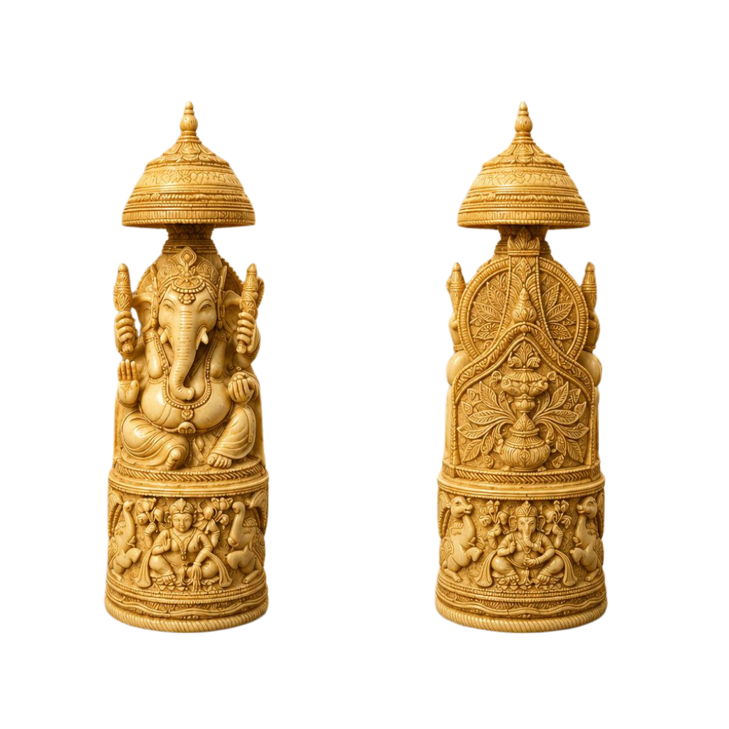 Marble Ganesha Idol – Handcrafted Symbol of Prosperity & Blessings