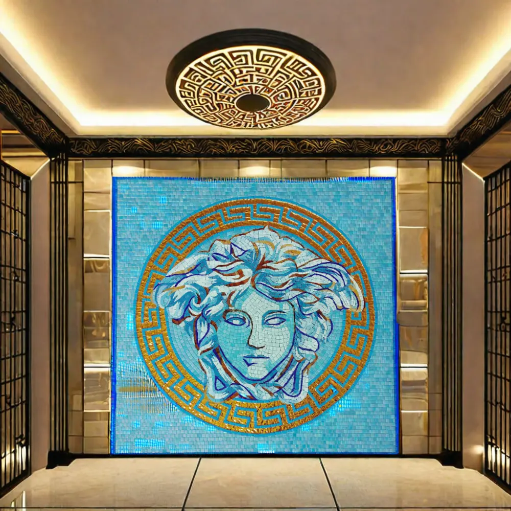 Moderne Glas Mosaik Wandkunst Fliesen || Modern Glass Mosaic Wall Art Tiles