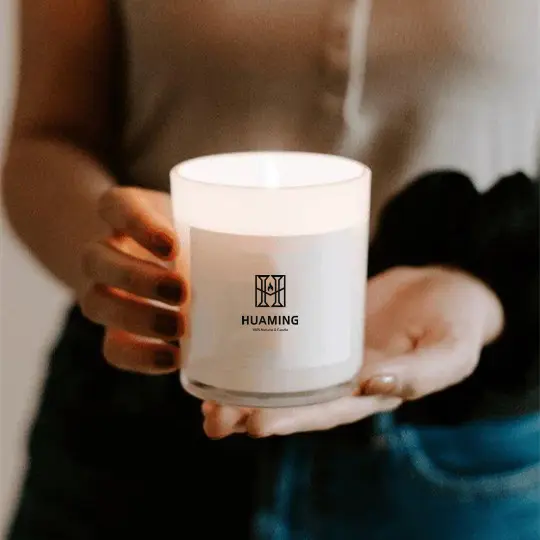 Luxus Duftkerze im Glasbehälter mit Sojawachs für Aromatherapie || Luxury Glass Jar Scented Candle with Soy Wax for Aromatherapy