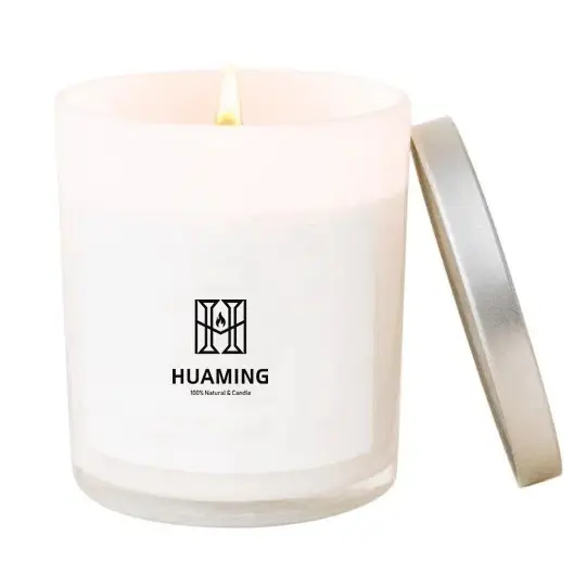 Luxus Duftkerze im Glasbehälter mit Sojawachs für Aromatherapie || Luxury Glass Jar Scented Candle with Soy Wax for Aromatherapy