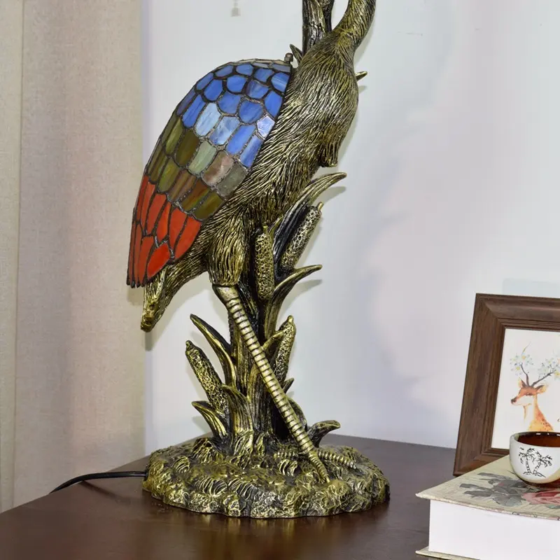 Türkische Lampe mit farbigen Acrylperlen, Marokkanische Tischlampe, LED, Drahtloses Laden || Turkish lamp with coloured acrylic beads, Moroccan table lamp, LED, wireless charging