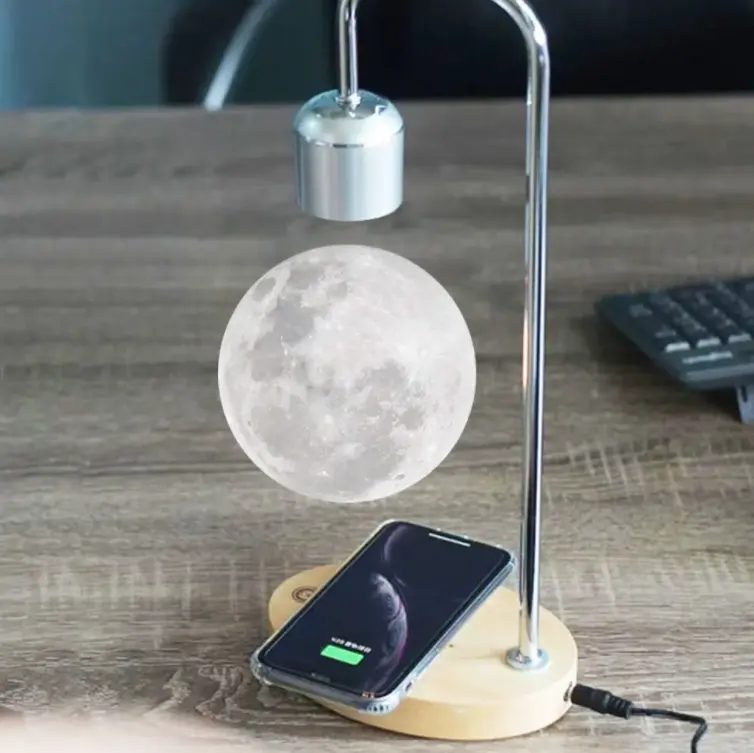 Schwebender 3D Mond Magnetische Schwebelampe || Floating 3D Moon Magnetic Floating Lamp