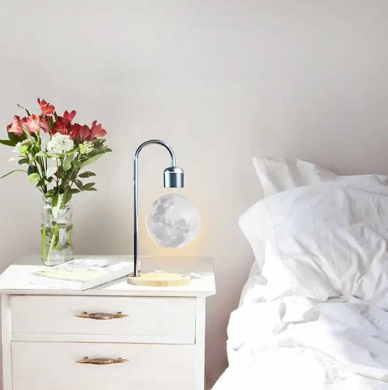 Schwebender 3D Mond Magnetische Schwebelampe || Floating 3D Moon Magnetic Floating Lamp