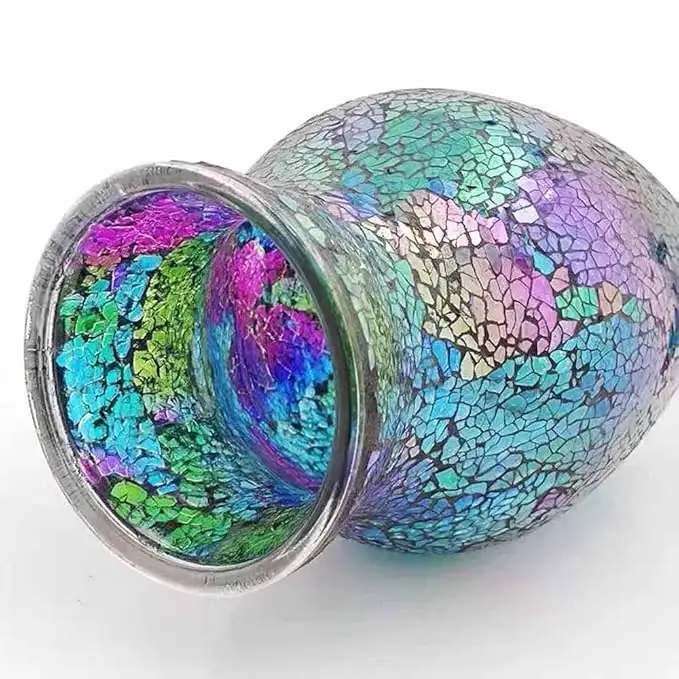 Lila Mosaikglasvase || Purple Mosaic Glass Vase