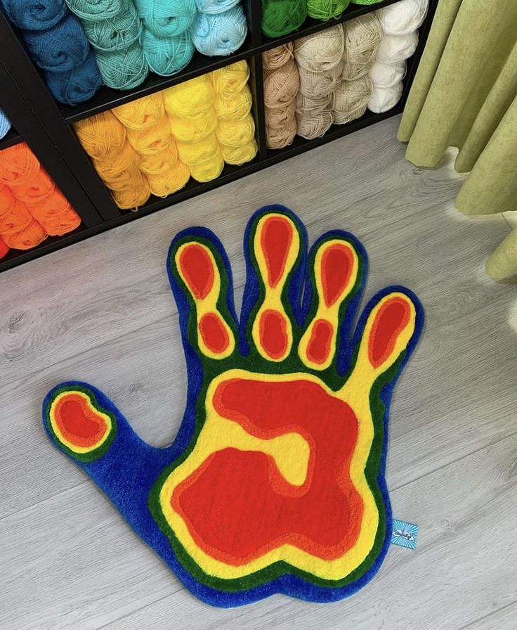 Handprint Rug (2 feet in dimensions)