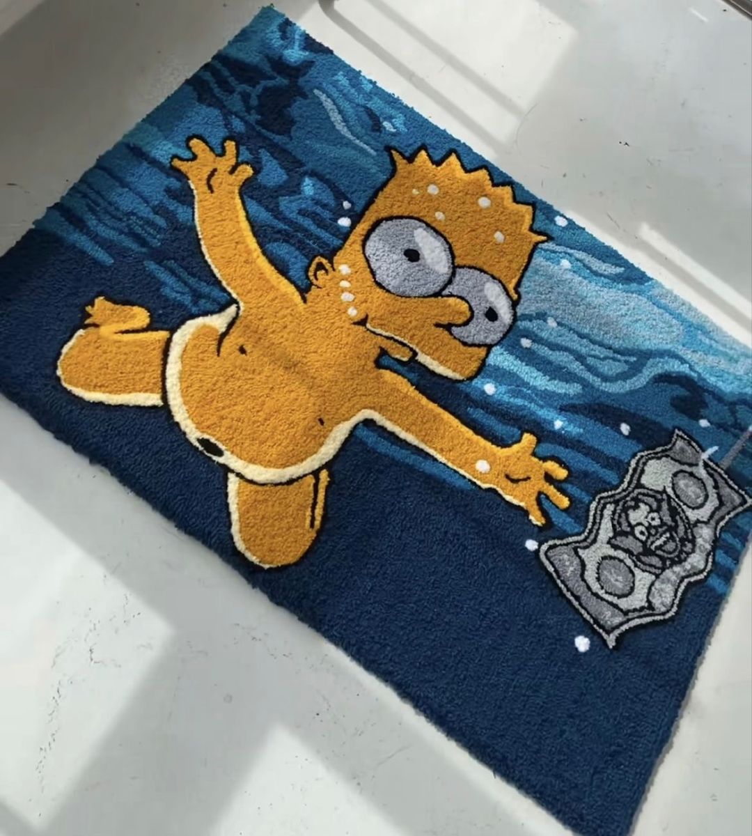 Bart Simpson Rug - 3 feet