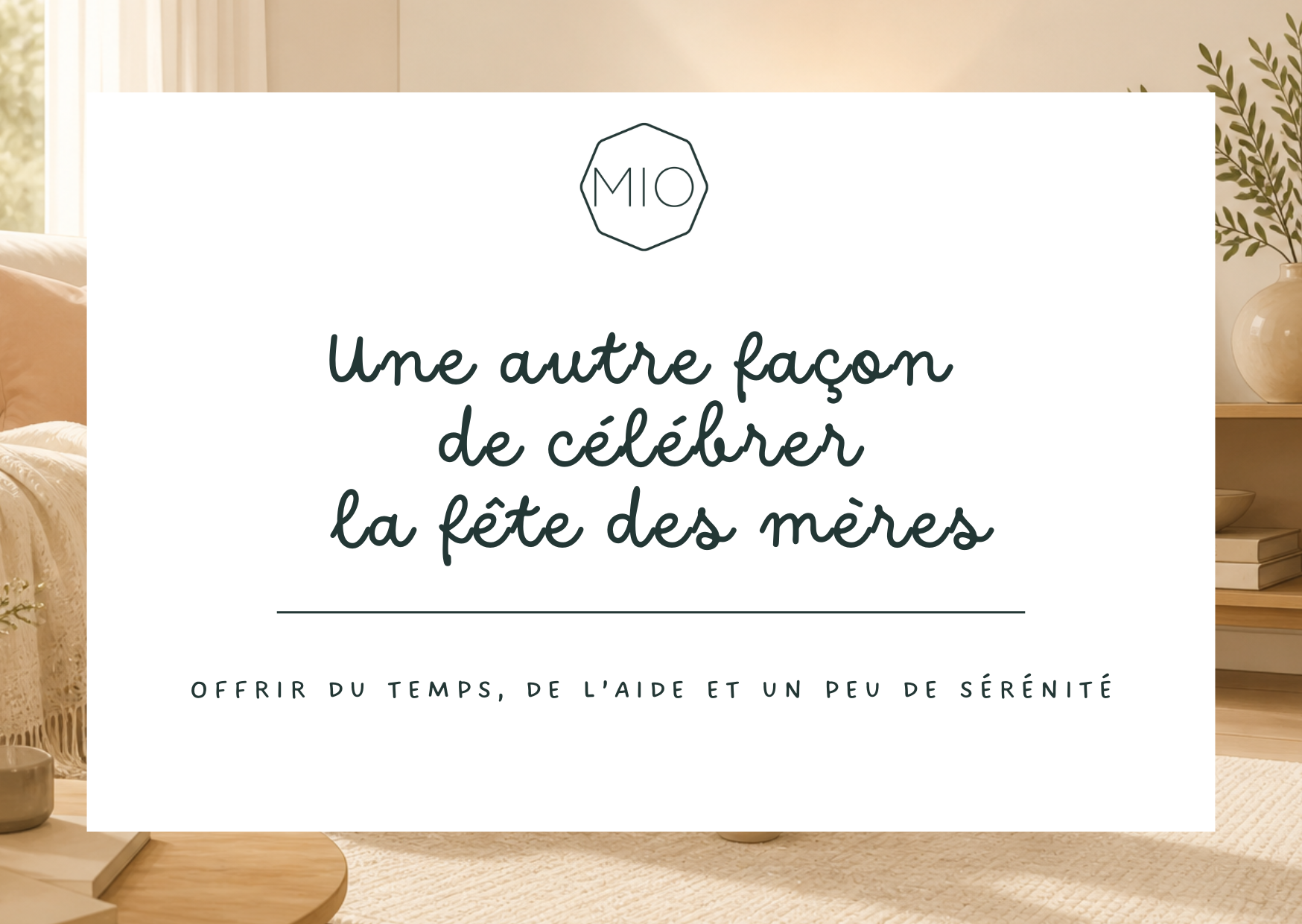 Carte cadeau fête des Mères MIO 