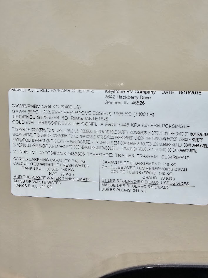 Premier Travel Trailer - 2019 Keystone Travel Trailer 