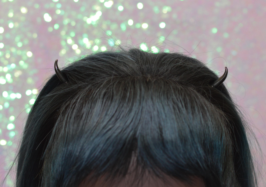 Edgy Spike & Horn Hair Clips - Alternative Gothic Accessories Metal horns