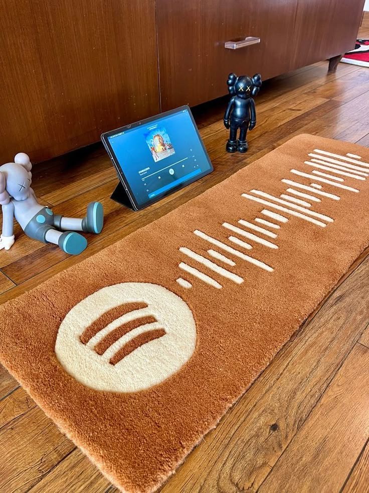 Handmade Custom Music-Inspired Carpet brings an artistic and creative flair to any room