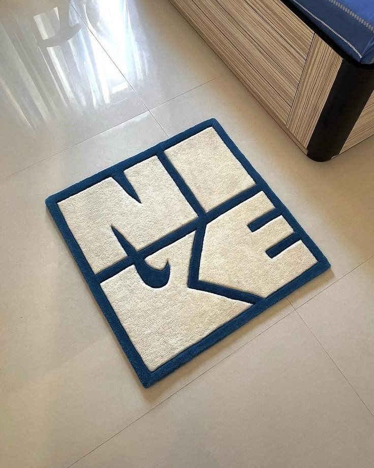 Hand-Tufted Nike Rug for Living Room, Bedroom and kids Room