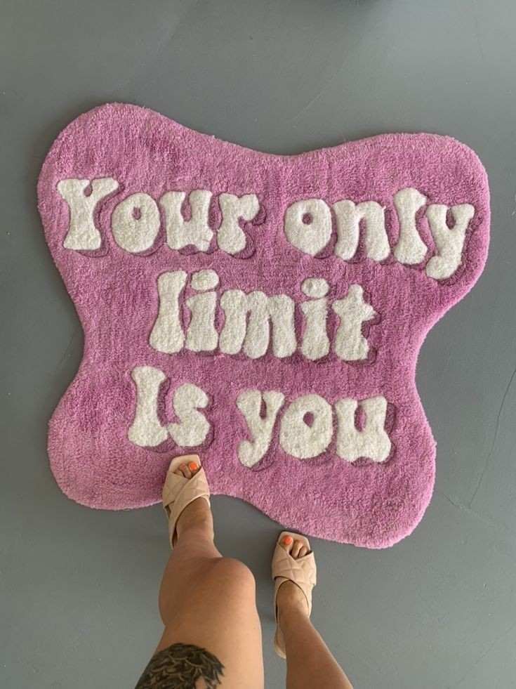 Motivational Floor Rug for Bedroom, Living Room