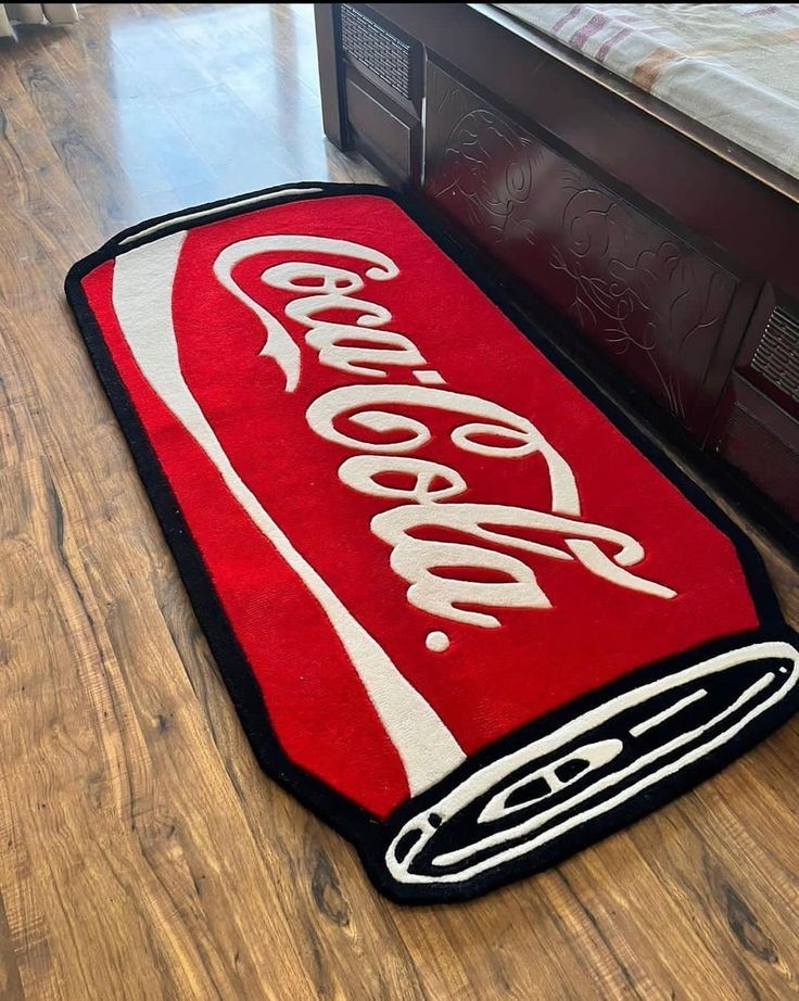 Handmade Coca-Cola Branded Rug for Refreshing touch to any Room