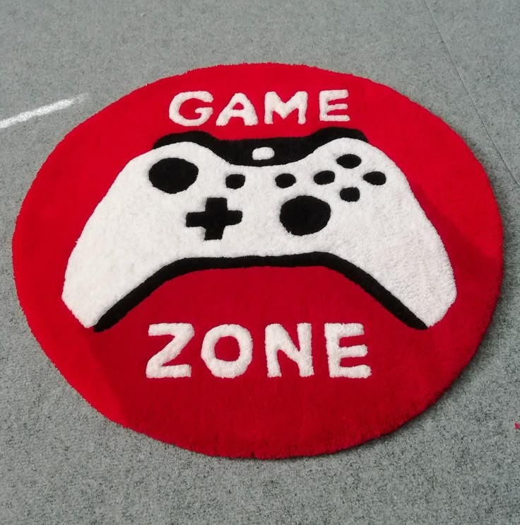 Handmade Game Zone wool carpet for Gaming space