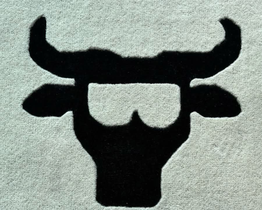 Hand Tufted Searchown Bull Design Custom Rug
