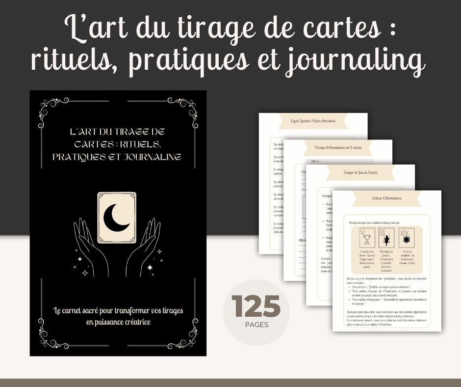 Ebook L’art du tirage de cartes : rituels, pratiques et journaling 
