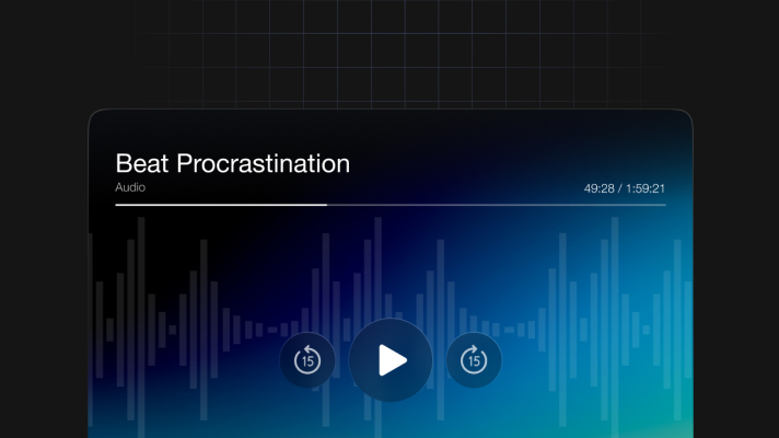 Beat Procrastination - A Motivational Audio Guide