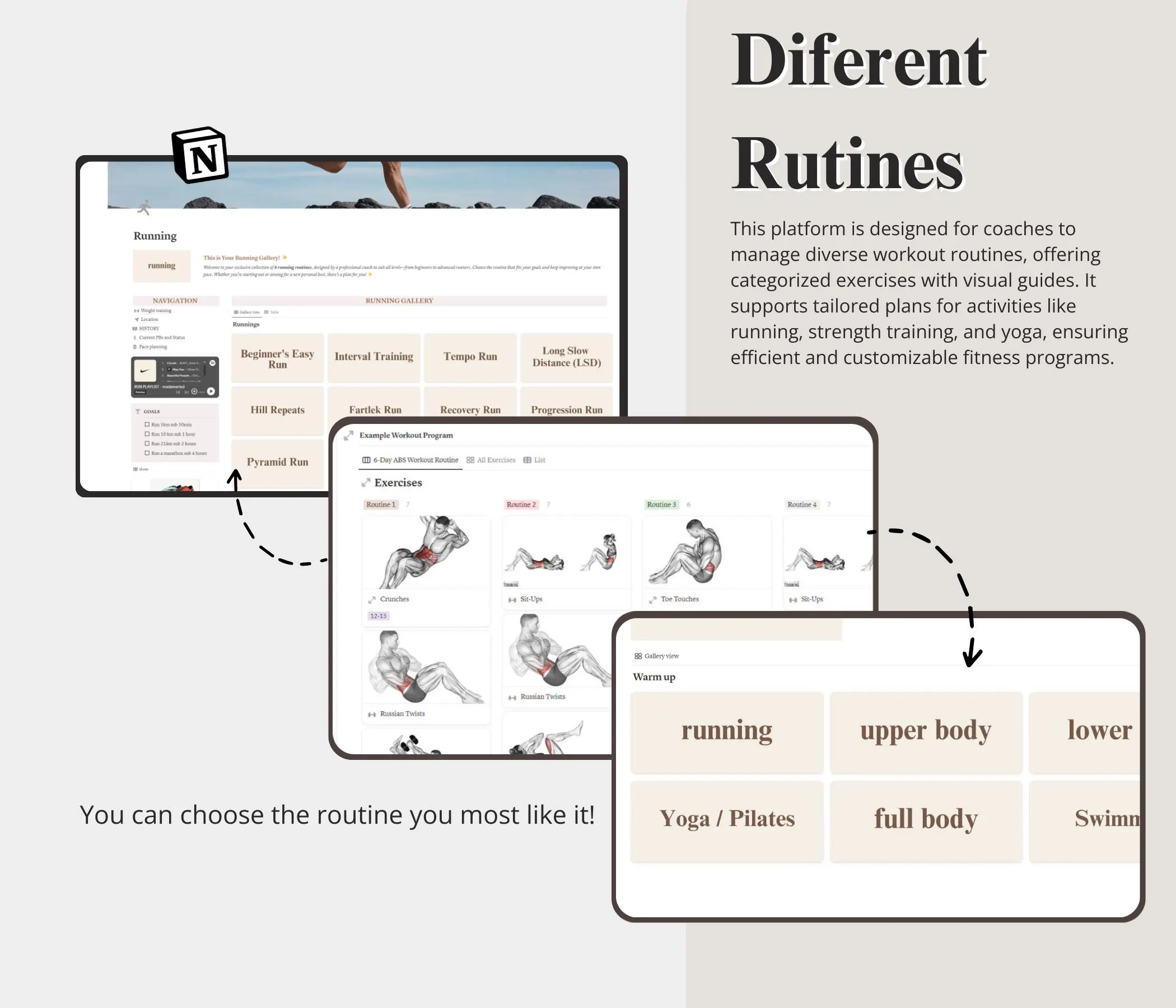 Ultimate Fitness Planner | Fitness Planner for Notion