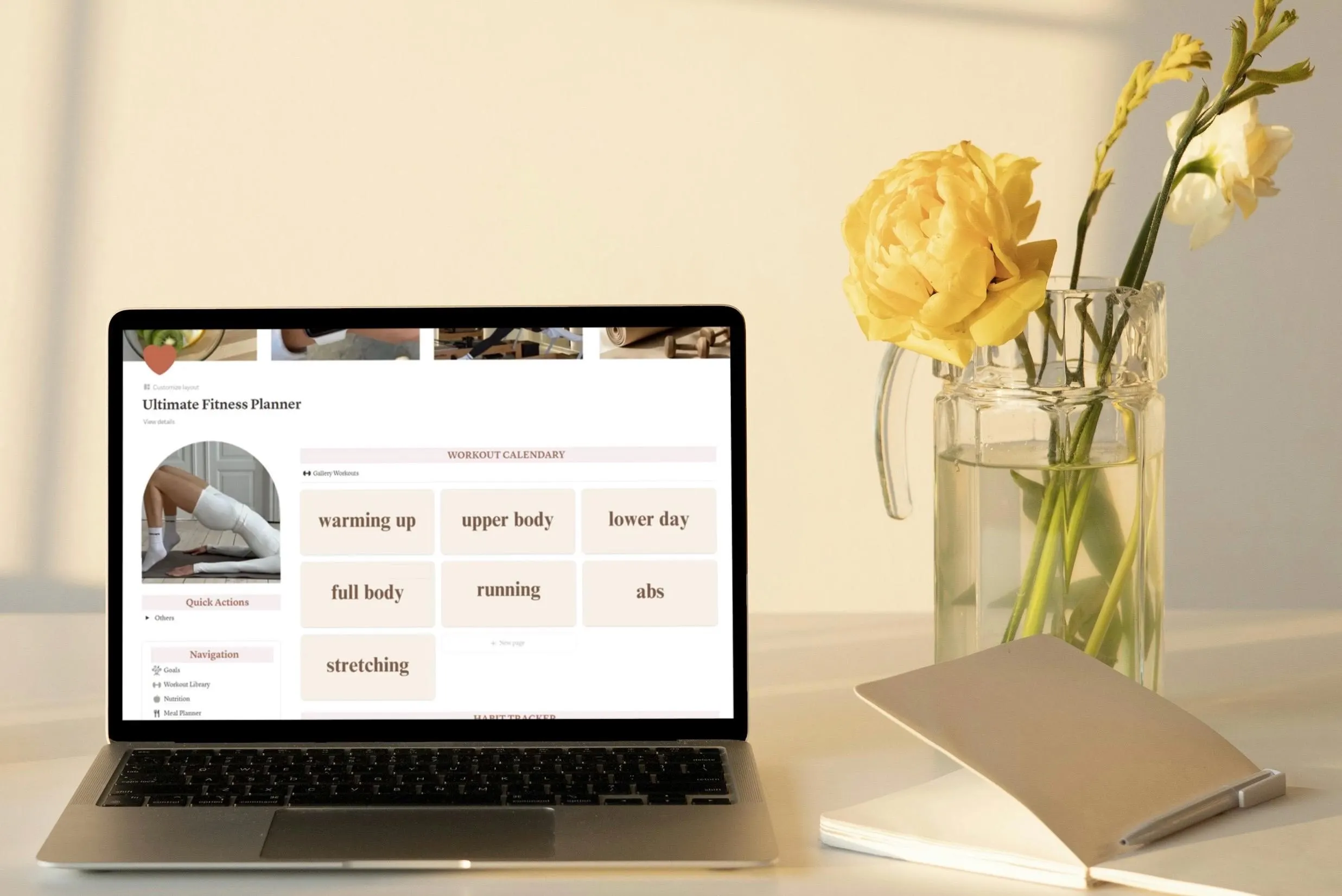 Ultimate Fitness Planner | Fitness Planner for Notion