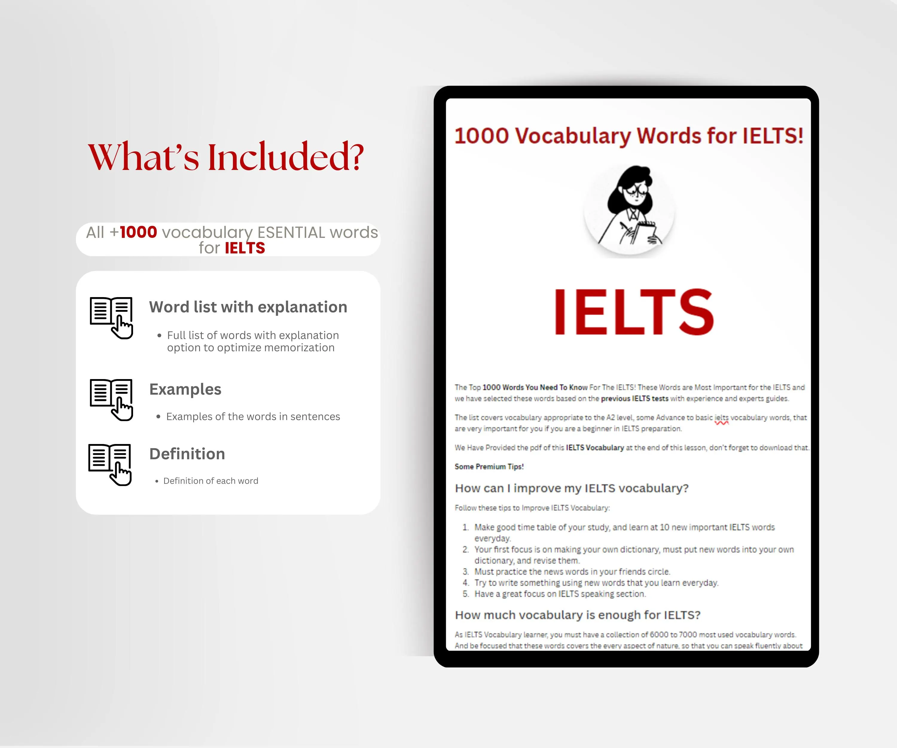 1000 Essential Words For The IELTS Exam - English Certification