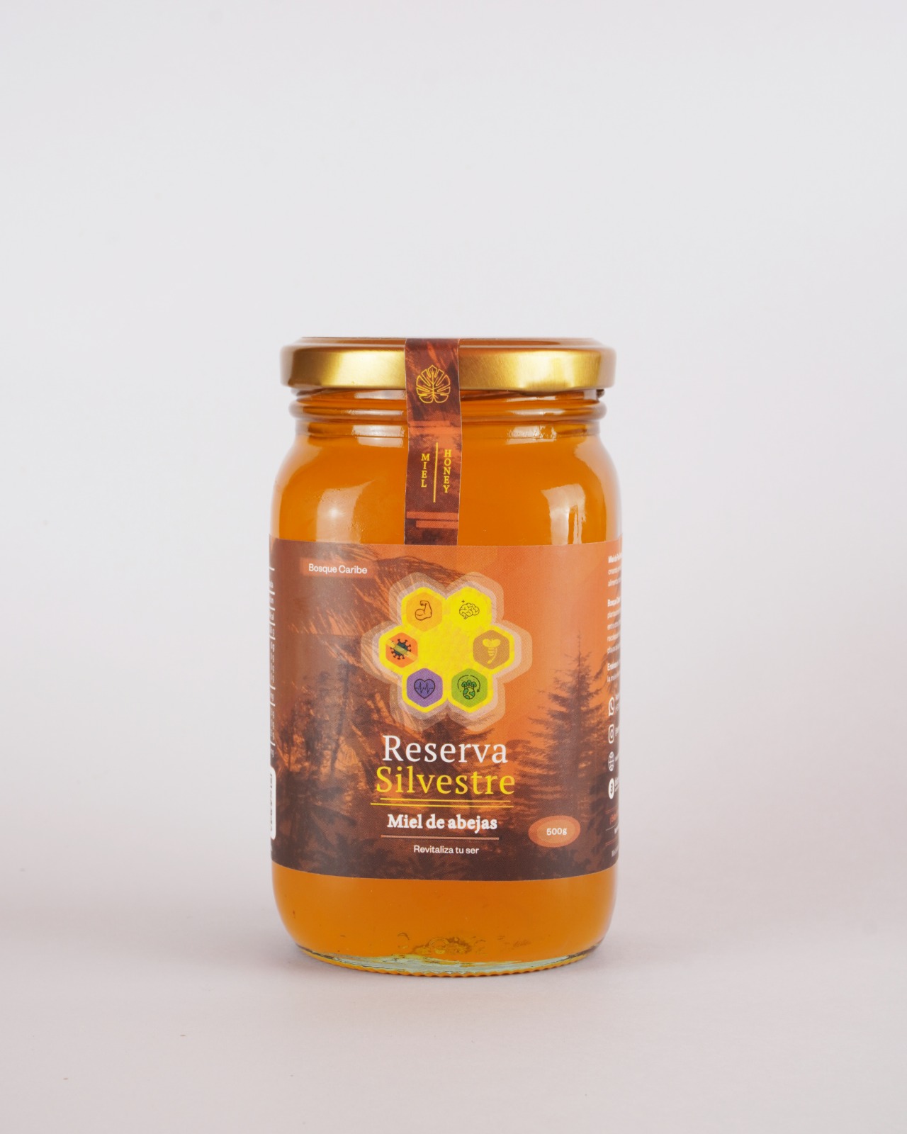 Miel de abeja pura Reserva Silvestre - 500g