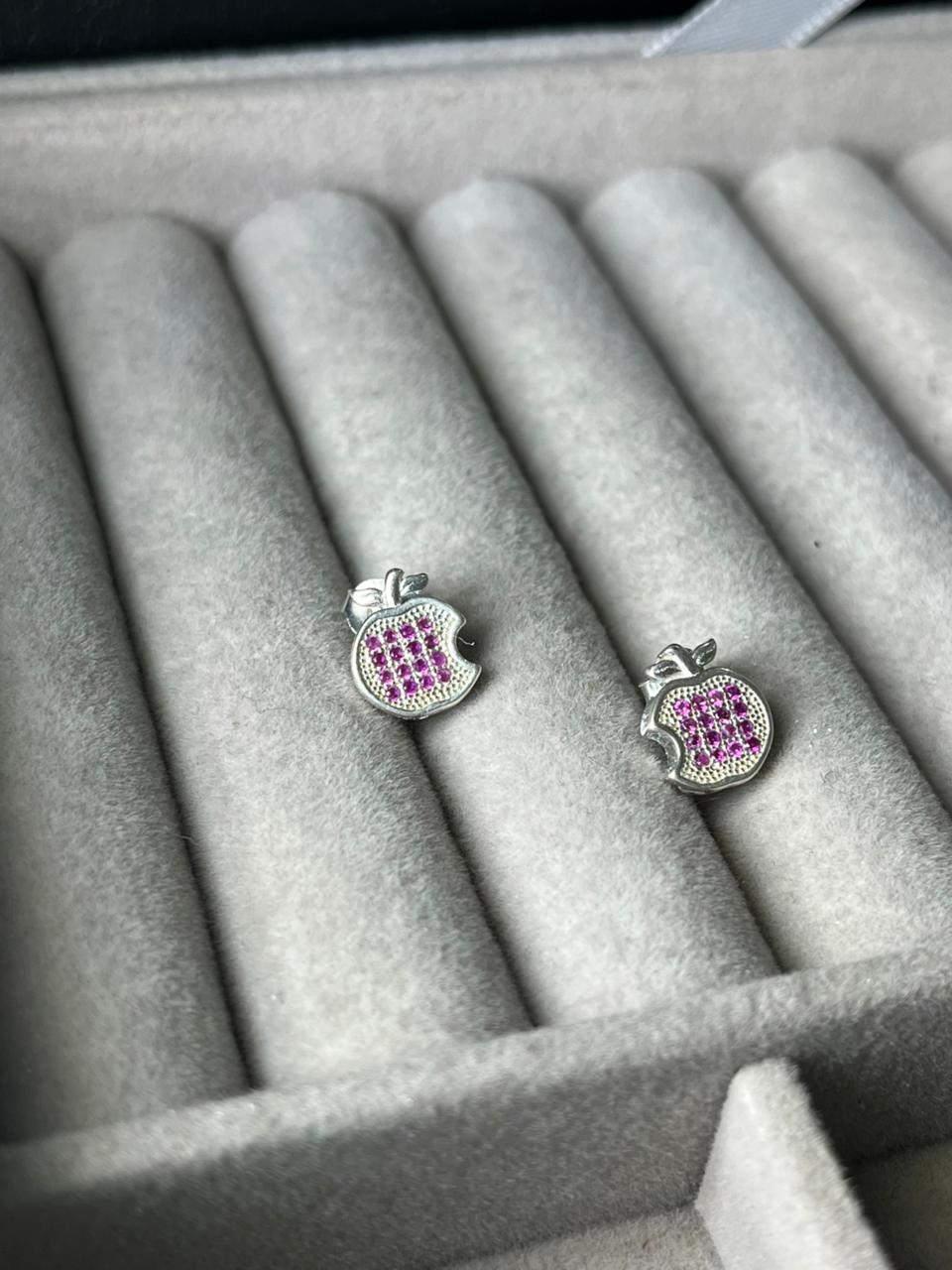 Aros Apple pasantes plata 925
