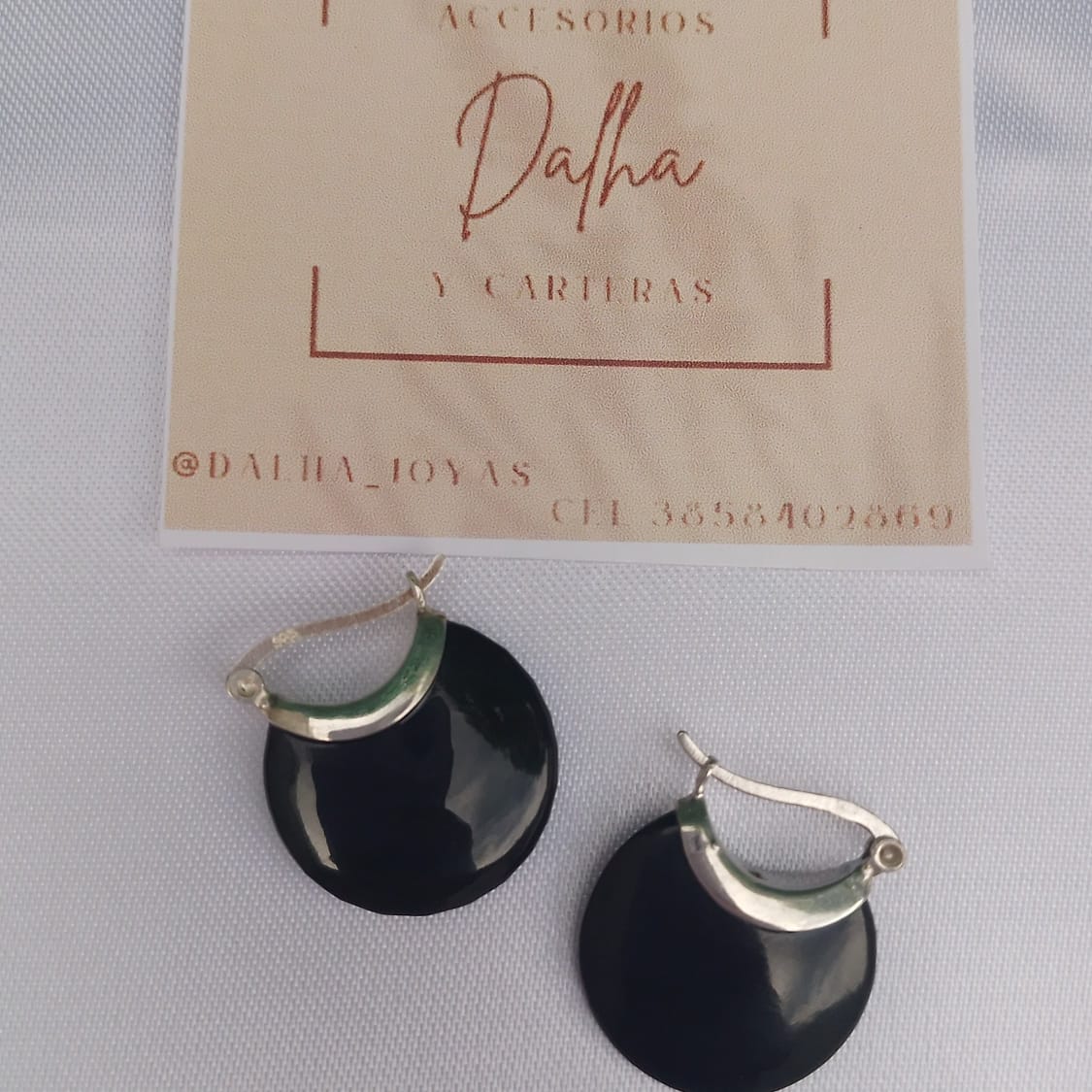 Argoliitas tipo canasta con piedras onix