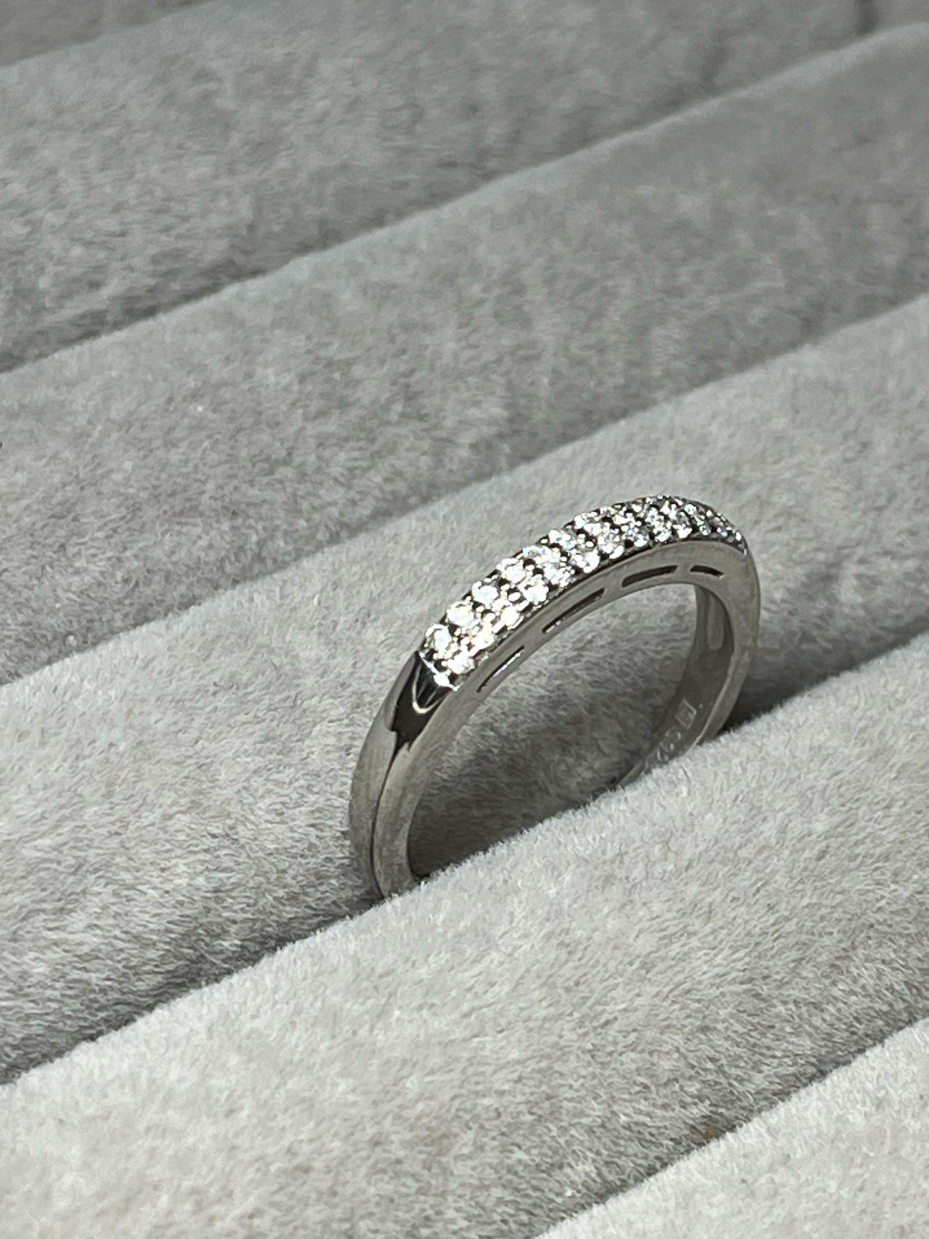 Anillo sin fin plata rodinada