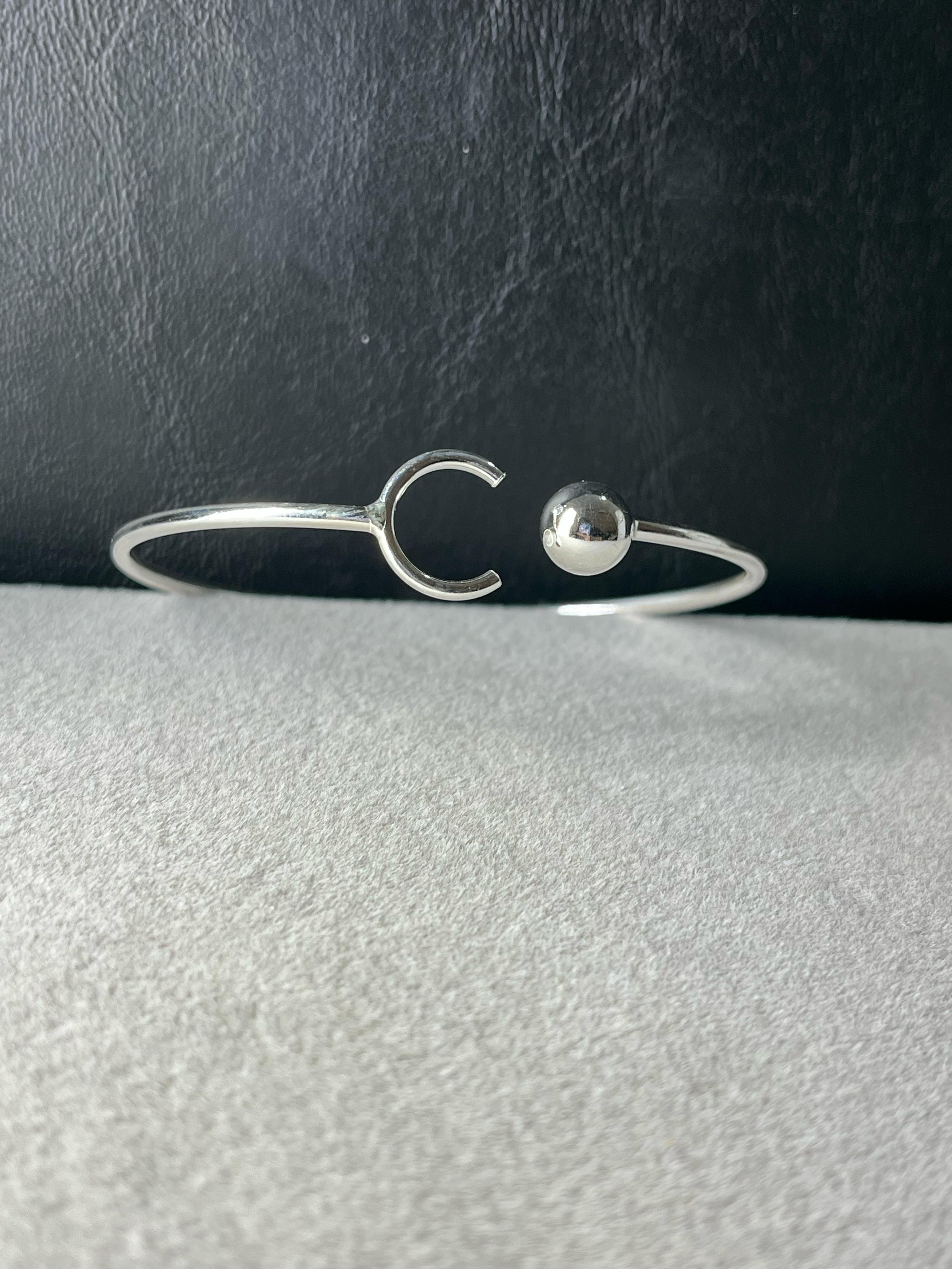 Esclava de plata con lunita