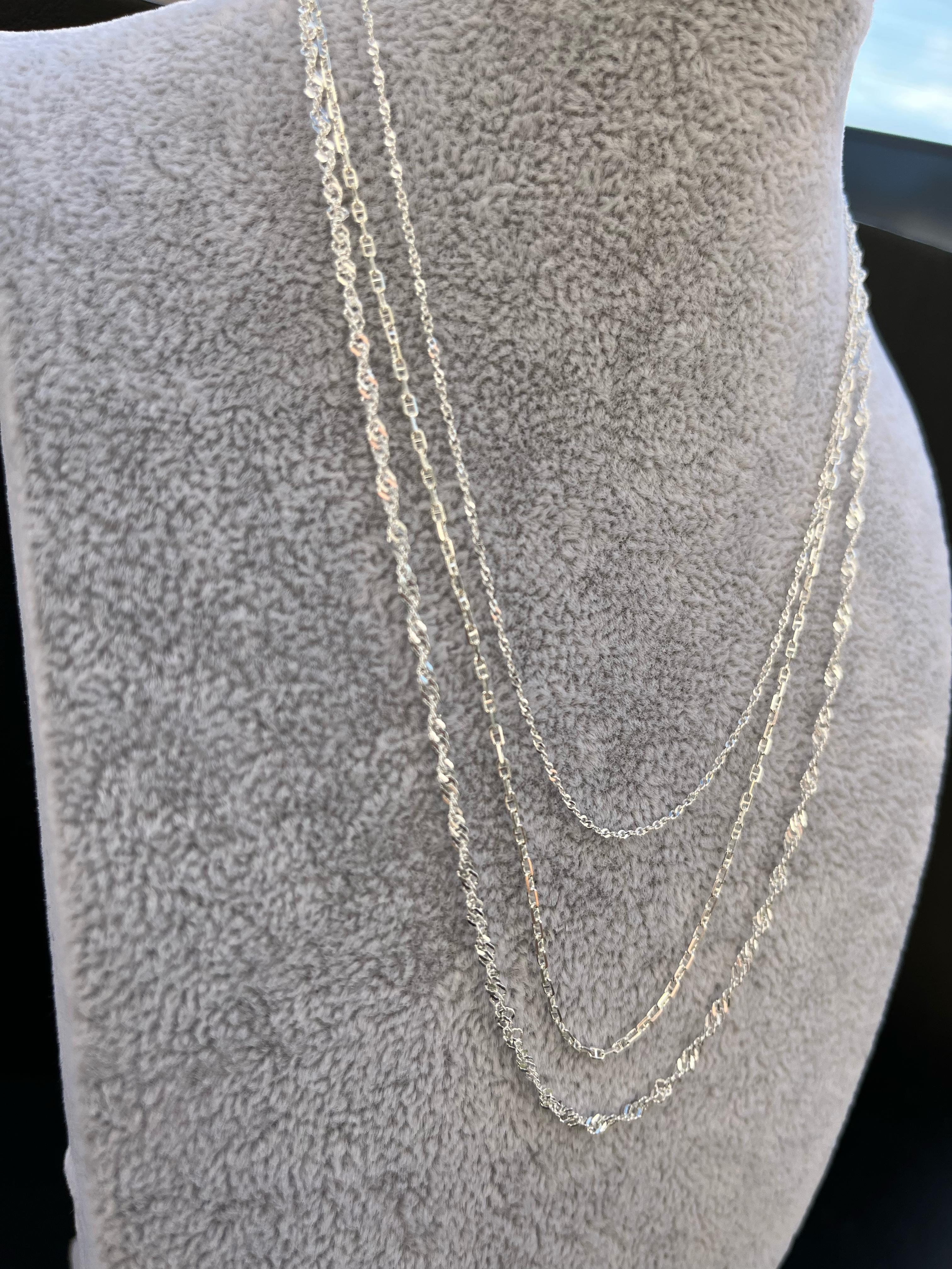 Cadena singapur en plata925