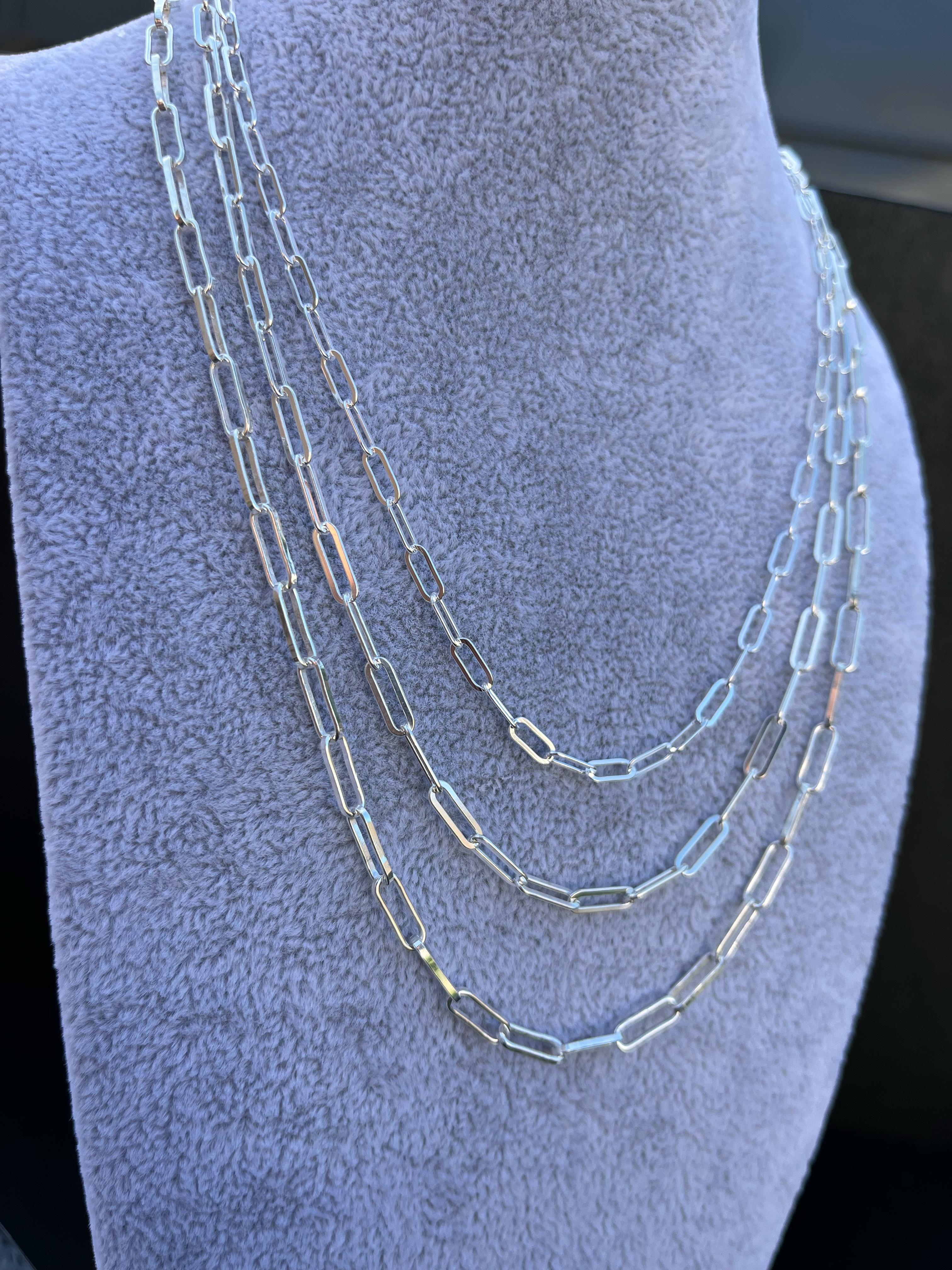 Cadena de forcert plata 925