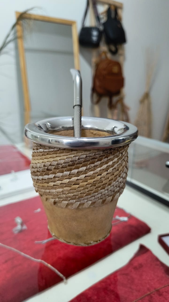 Mate con tiento virola de aluminio (Solo el mate)
