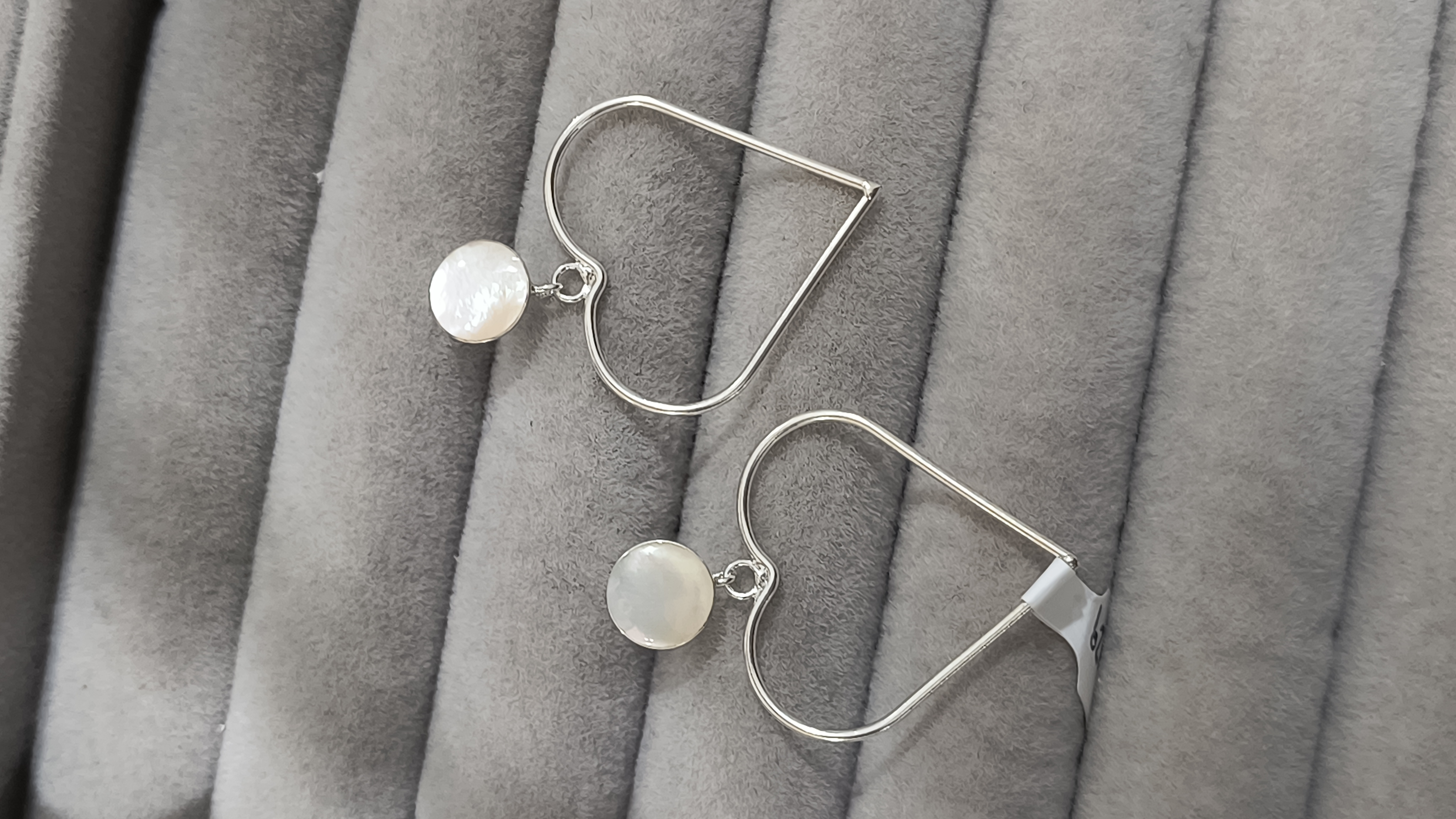 Colgante corazon con nacar 