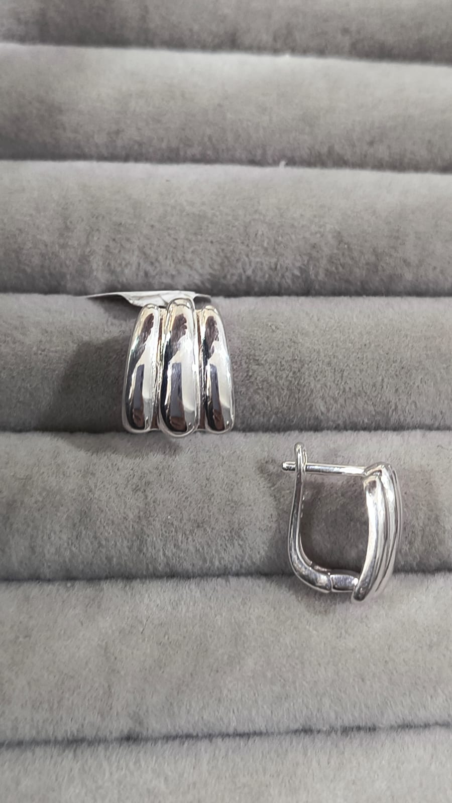 Argollitas anchas de plata