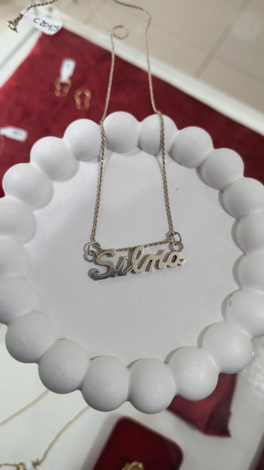 DIje personalizado en plata y oro