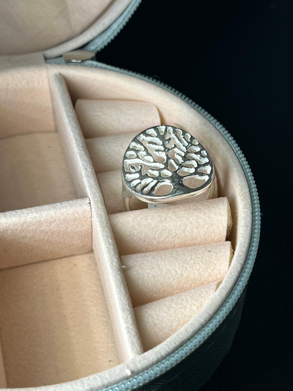 Anillo de plata árbol de la vida