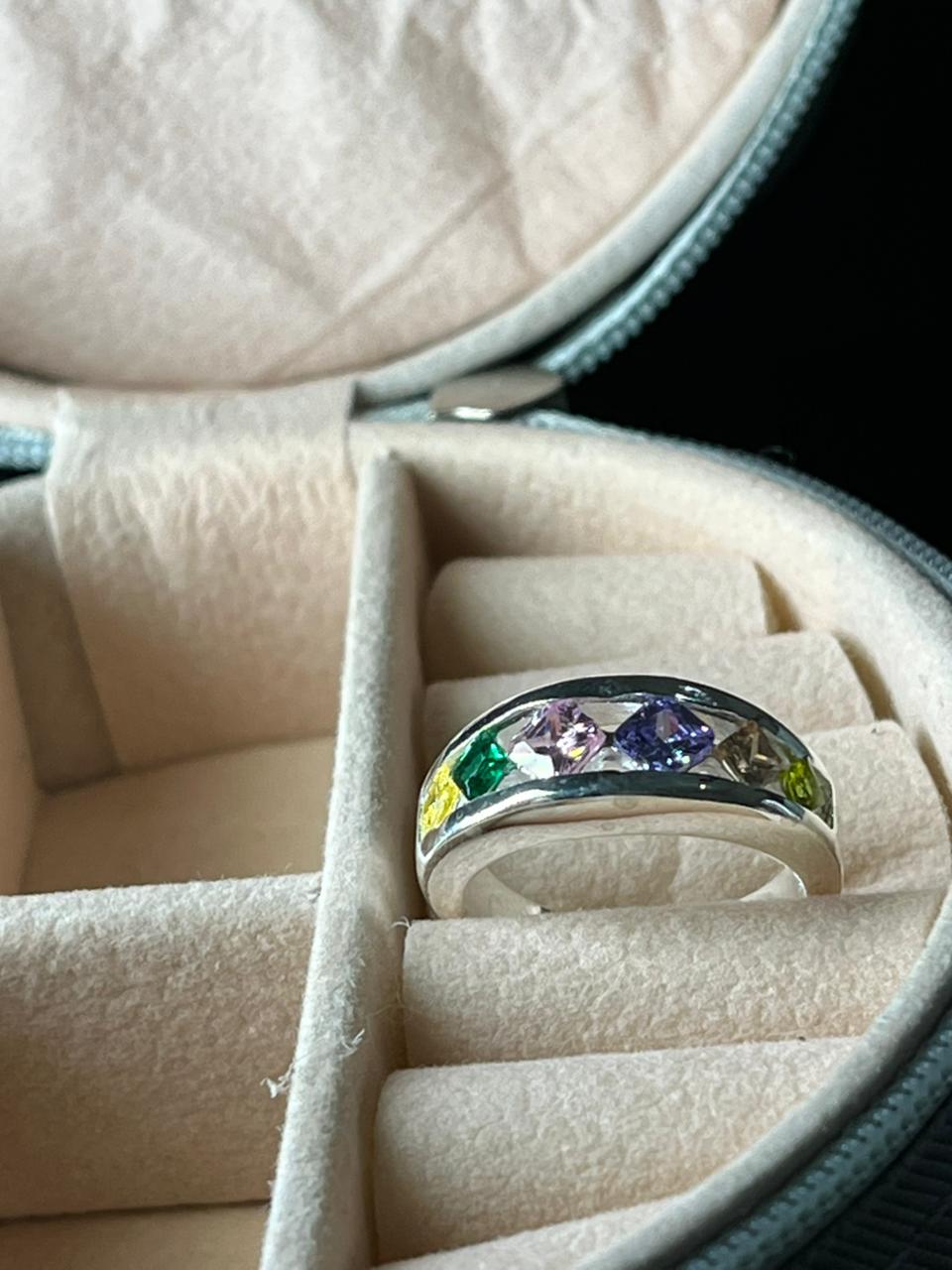 Anillo medio sin fin multicolor