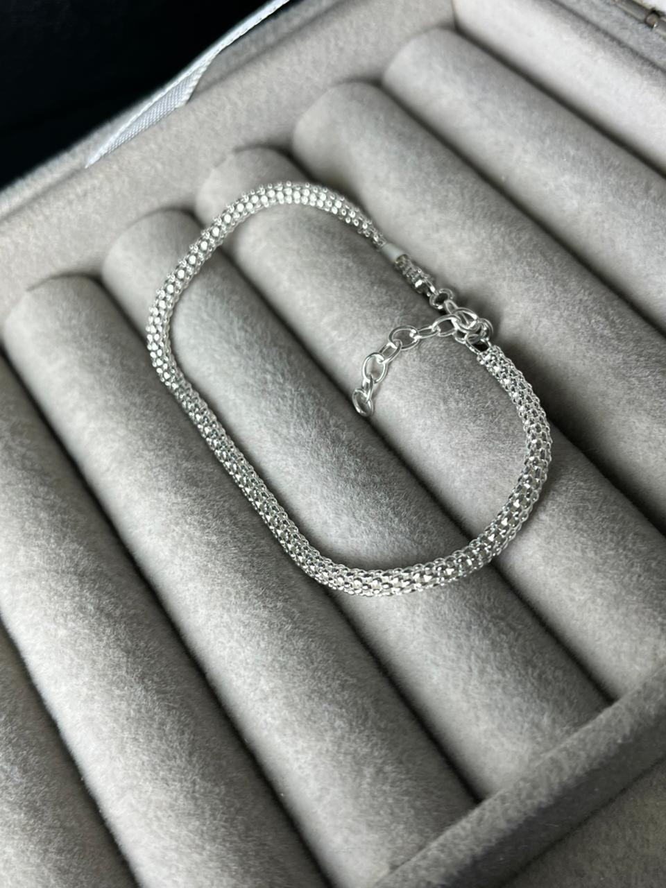 Pulsera de plata hueca