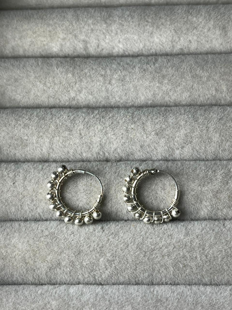 Argollitas mini con bolitas