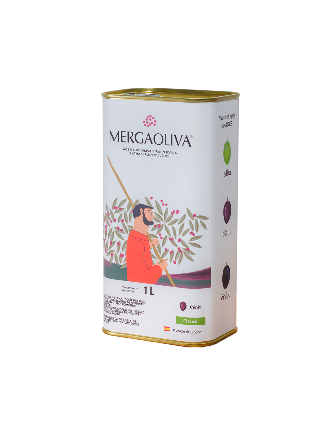 Violetinių alyvuogių aliejus Picual (CENIT), 250 ml / 1 L