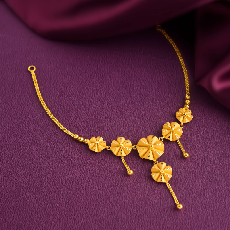 Gold Floral Necklace